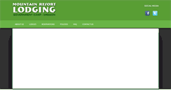 Desktop Screenshot of mountainresortlodging.com